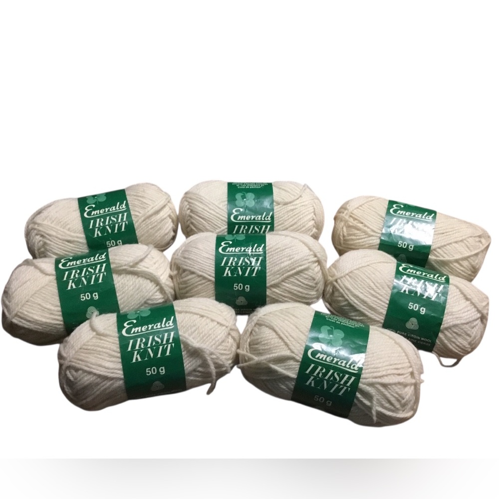 NWT Bouquet Emerald Irish Knit Yarn Lot of 8